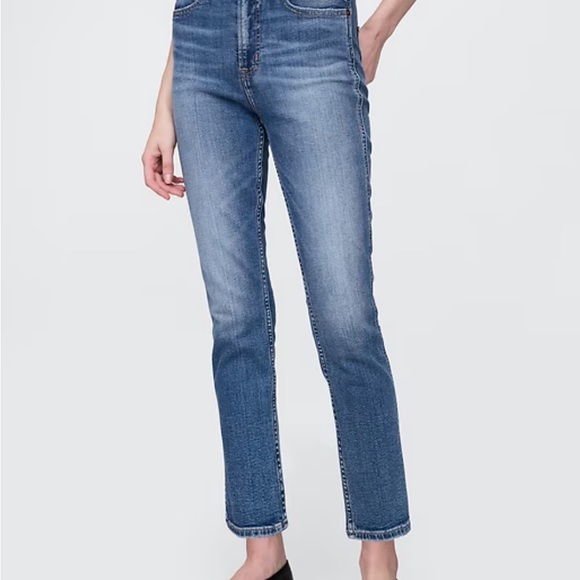 GAP Women's High Rise Vintage Slim Jeans Medium Indigo 29 Long - Picture 4 of 12